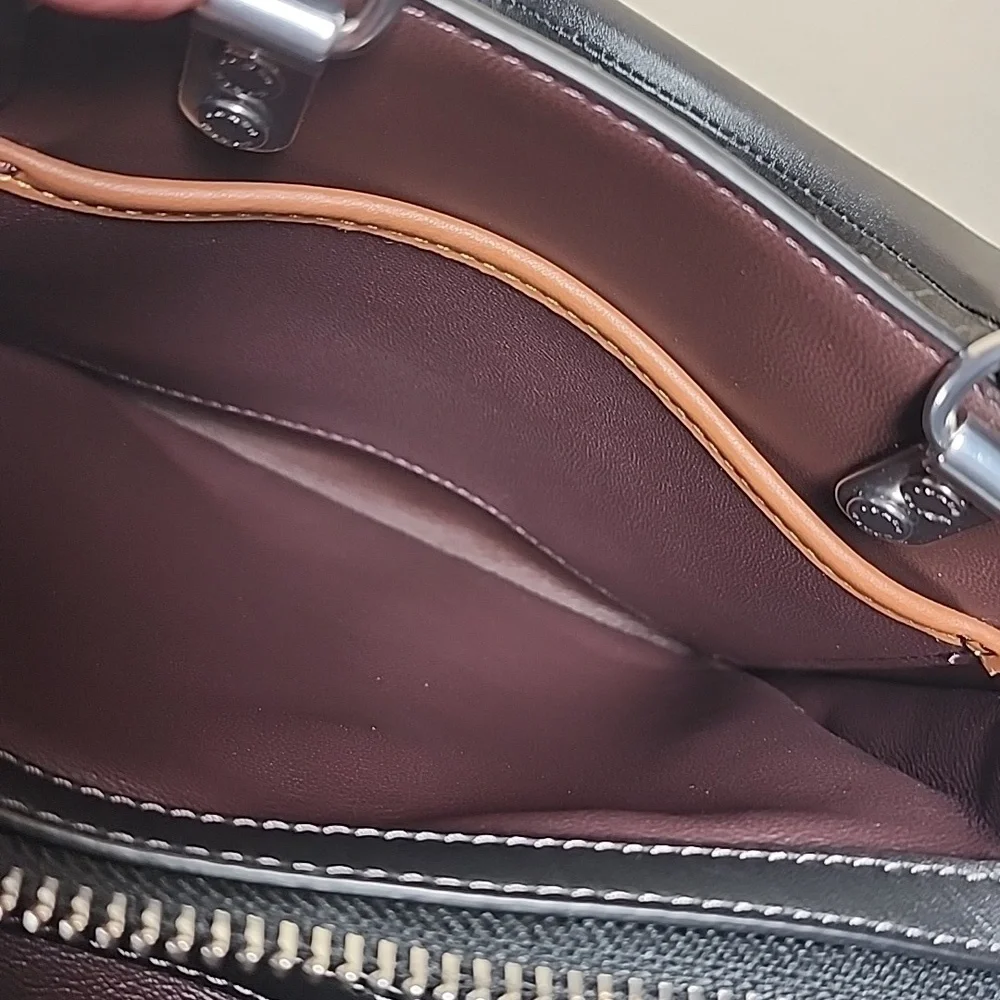 Coach Rogue 20 In Haircalf With Zebra Print - Picture 15 of 16